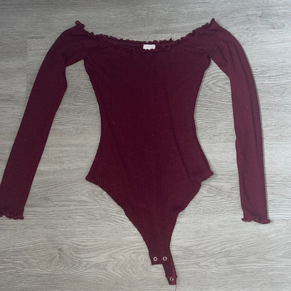 Small Burgundy Garage Bodysuit